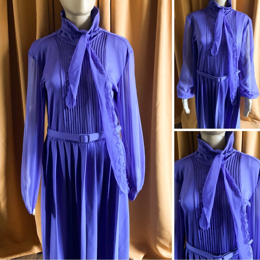 Vintage 80s Lilac Dress